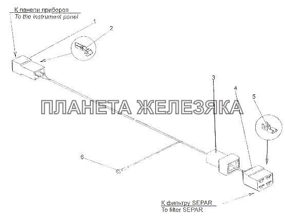 Жгут проводов 7401-3724153 МЗКТ-79011