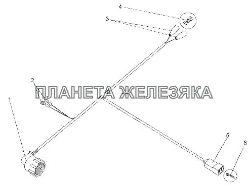 Жгут проводов 692382-3724158 МЗКТ-79011