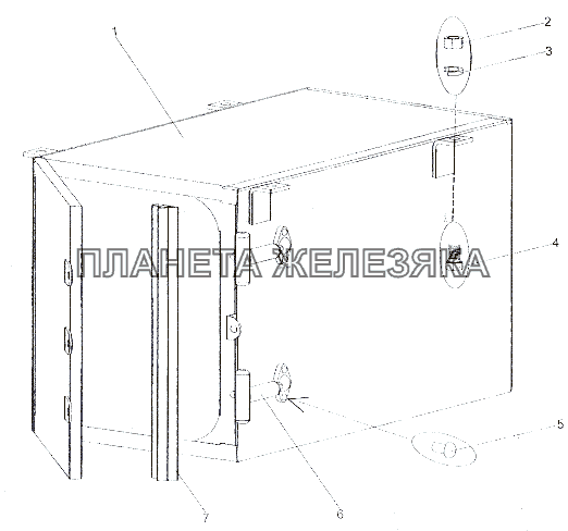 Установка инструментального ящика МЗКТ-6527