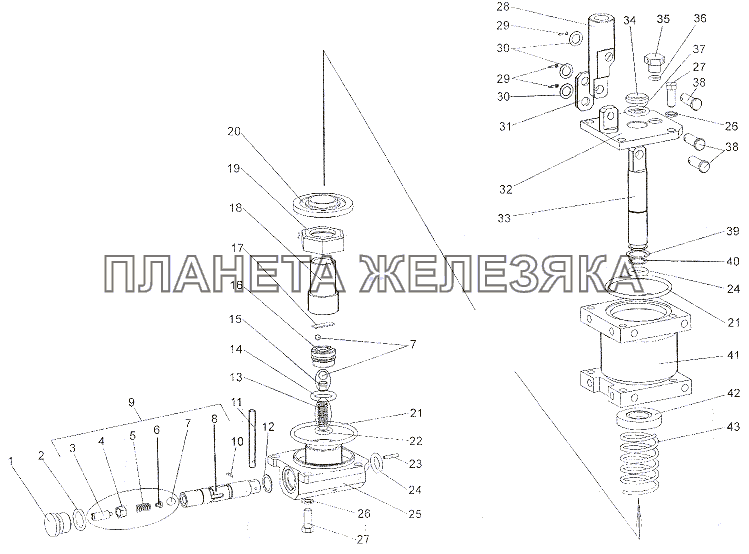 Насос подъёма кабины 79092-5004010 МЗКТ-6527