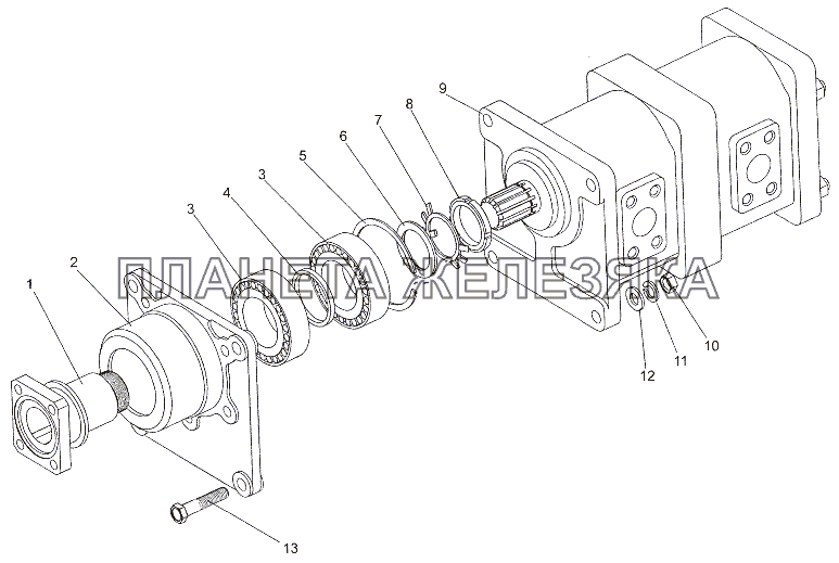 Насос 79011-8604010 МЗКТ-7402