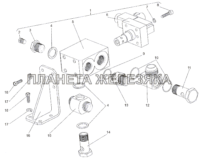 Установка коробки клапанной МЗКТ-7402