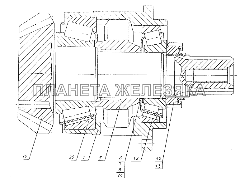 Шестерня МЗКТ-74131
