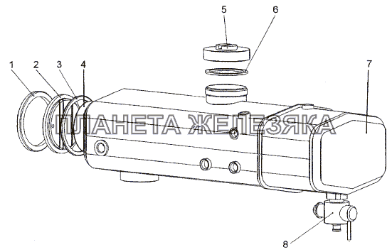 Бачок расширительный 79092-1311010-20 МЗКТ-74171