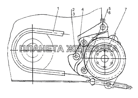 Установка насоса МЗКТ-74171