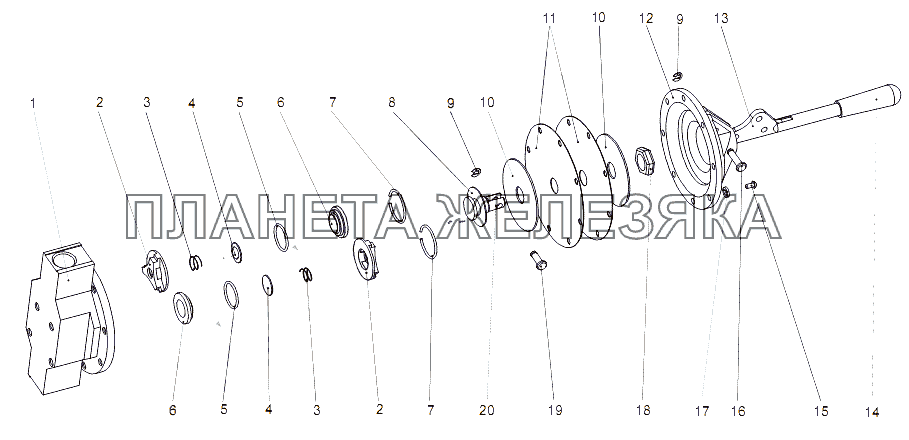 Насос подкачивающий 79092-1133200 МЗКТ-75165