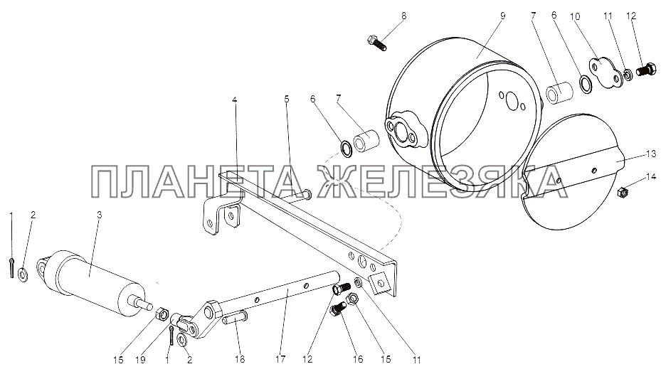 Заслонка 69237-3570010 МЗКТ-751652