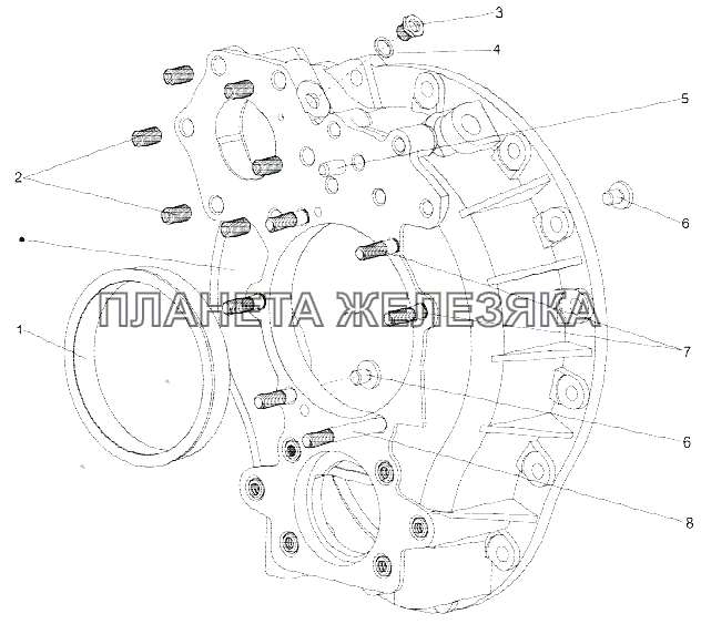 Картер понижающей передачи 201-1721014 МЗКТ-75165