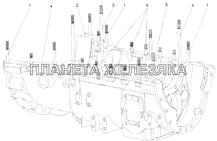 Нижняя часть картера коробки передач 201-1701016 МЗКТ-79092 (нов.)