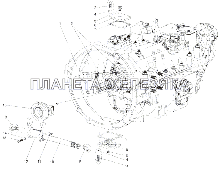 Коробка передач 69237-1700045-10 МЗКТ-75165