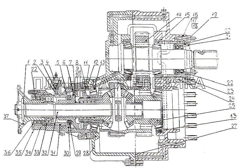 Редуктор привода МЗКТ-79092 (нов.)