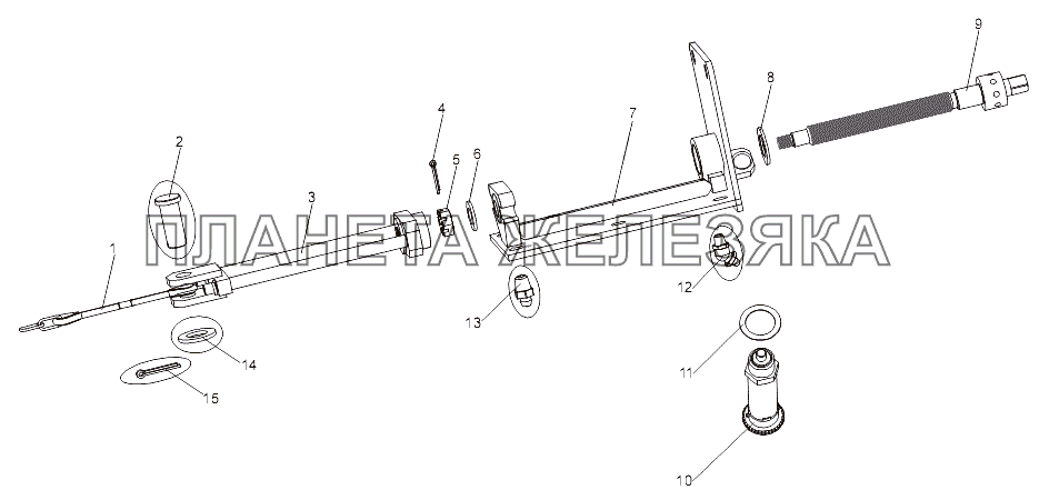 Механизм увязки 79096-2710100 МЗКТ-79092 (нов.)