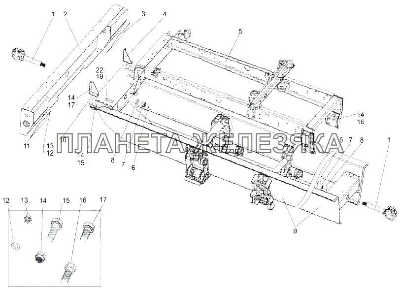 Рама 7429-2800001 МЗКТ-75165