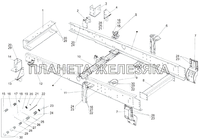 Надрамник 79092-2800020 МЗКТ-79096