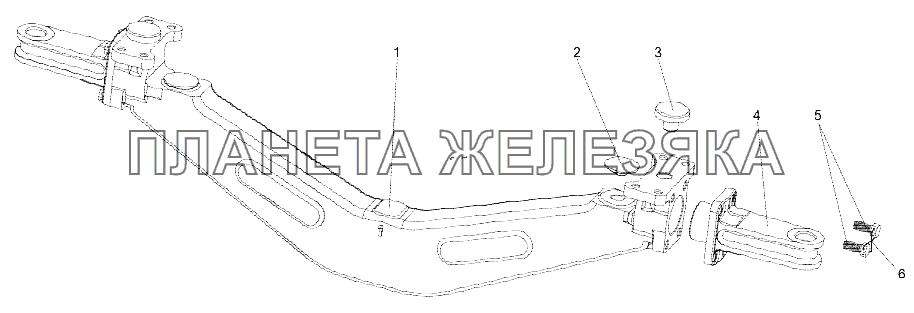 Балансир подвески 9988-2918010 МЗКТ-75165