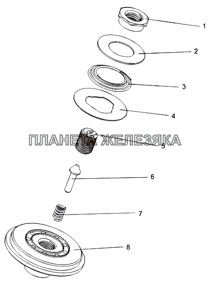 Крышка нижняя 543-2905380-10 МЗКТ-79097