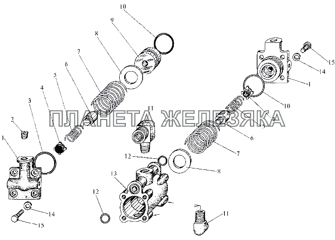 Клапан двойной защитный МЗКТ-79092 (нов.)