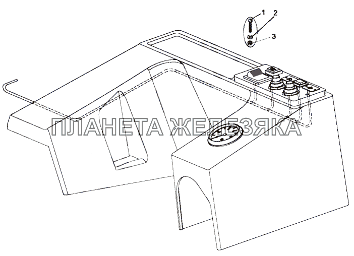 Установка дополнительной панели МЗКТ-79092 (нов.)