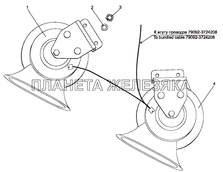 Установка электросигналов МЗКТ-79096