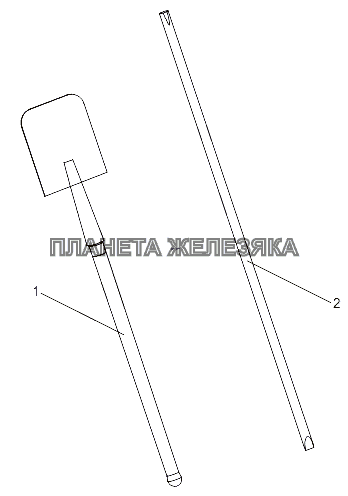 Установка шанцевого инструмента МЗКТ-79092 (нов.)