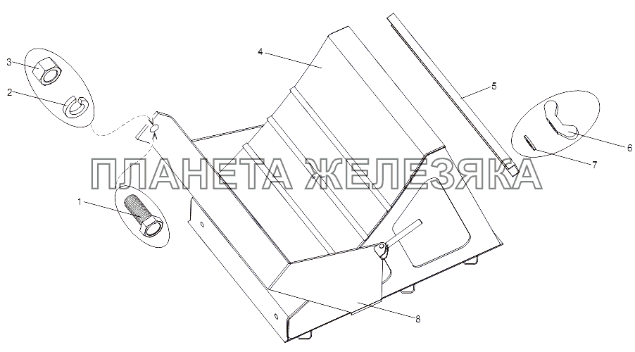 Установка противооткатных упоров МЗКТ-79092 (нов.)