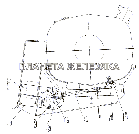 Установка насосов БЦН МЗКТ-74296