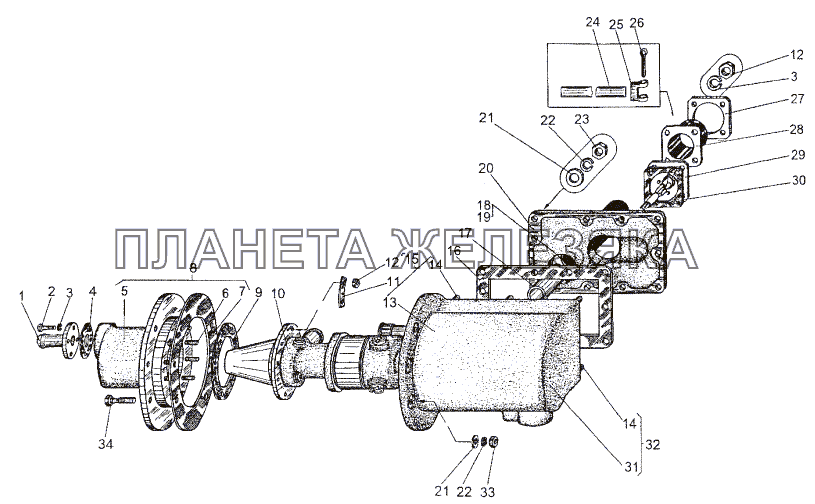 Насос БЦН 79111-1133030, 7908-1139016 МЗКТ-74296