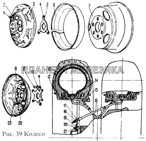 Колесо ПАЗ-3205