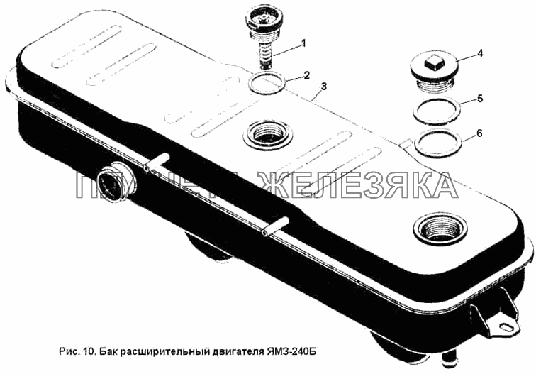Бак расширительный двигателя ЯМЗ-240Б К-701