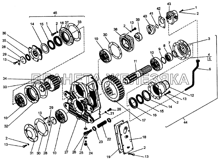 Редуктор односкоростной До 01.01.2006 744P-4202000 К-744Р2