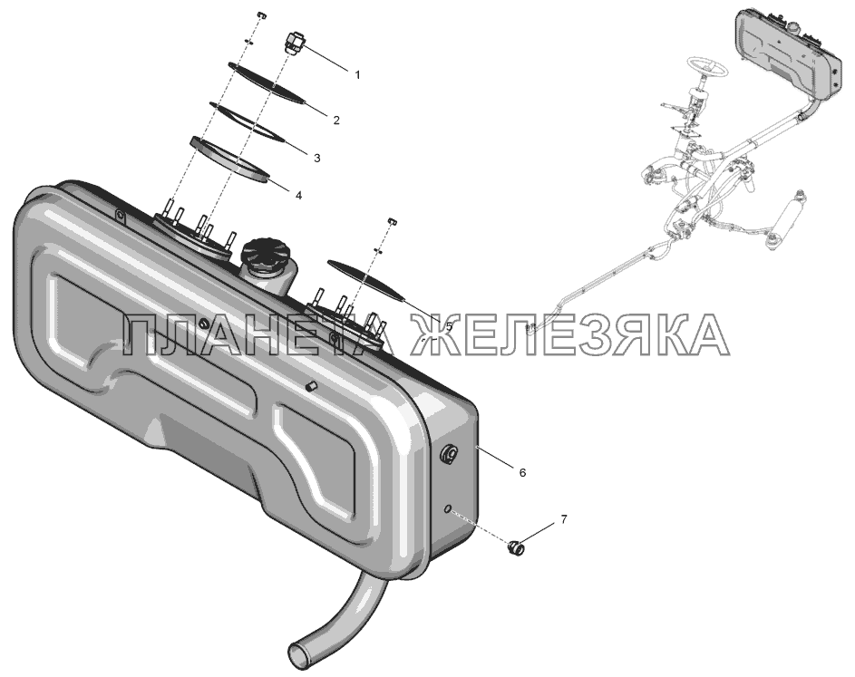 744Р-4614000-5 Гидробак К-744Р1 