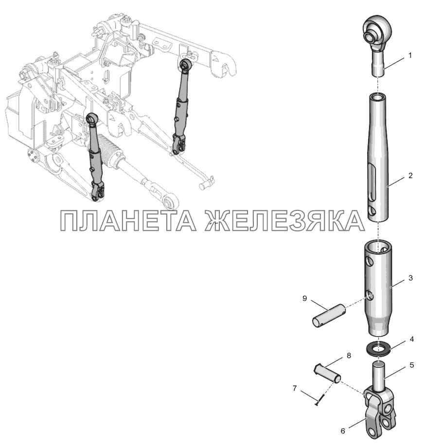 700А.46.28.070 Раскос вертикальный К-744Р2 