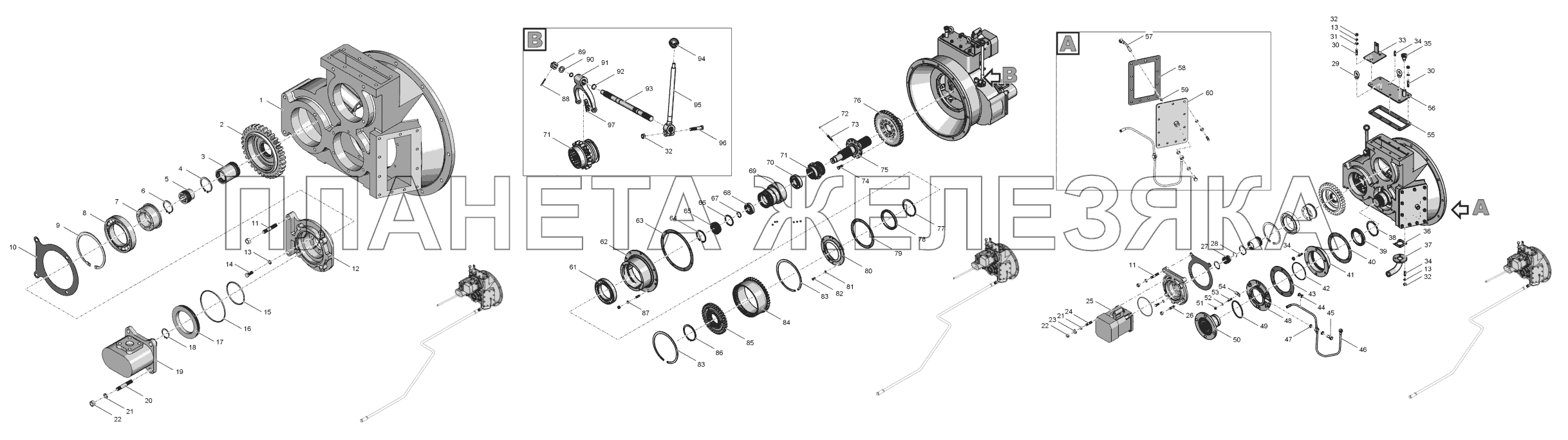 744Р3-162000-01 Редуктор привода насосoв К-744Р2 