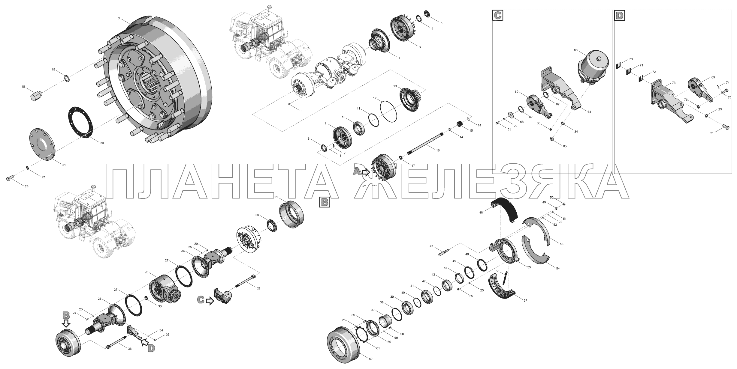 744Р1-2300000-1 Мост ведущий К-744Р2 