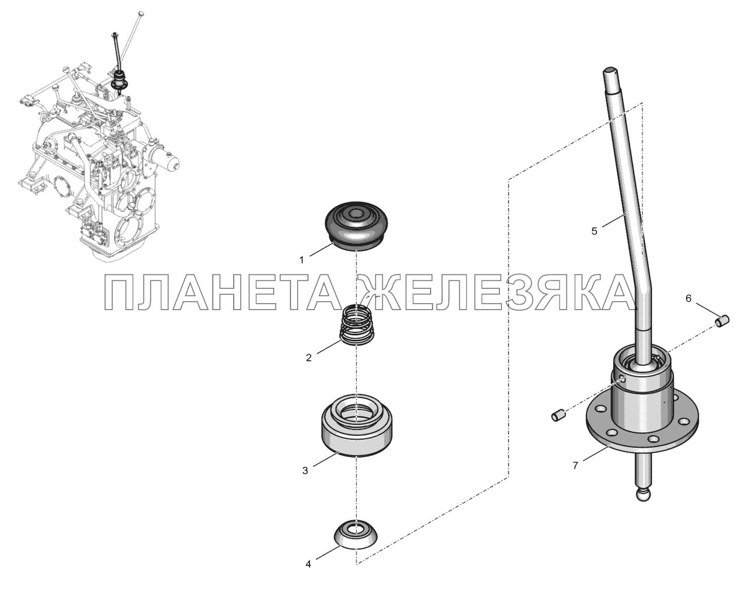 744Р-1719200-1 Рычаг К-744Р3 