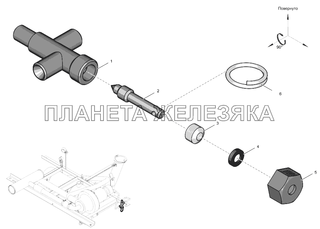 700.15.00.070-2 Кран К-744Р4 