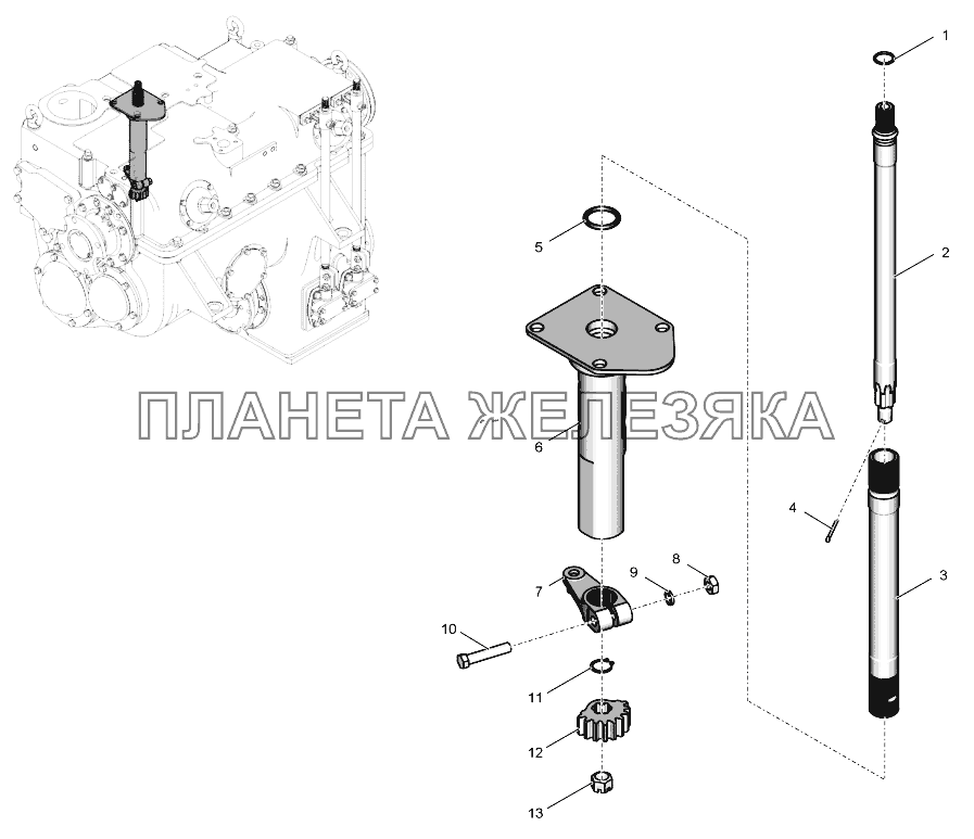 700A.17.01.210-1 Привод управления муфтами К-744Р4 