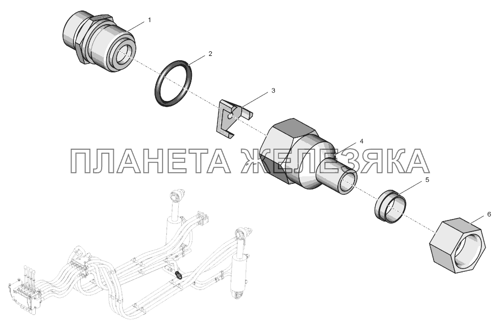 744Р-4600010-4 Клапан замедлительный К-744Р4 