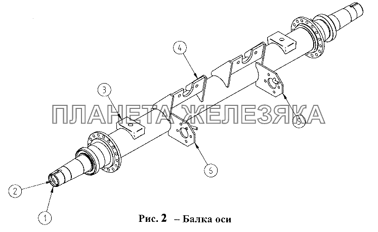 Балка оси СЗАП-9340 (2005)