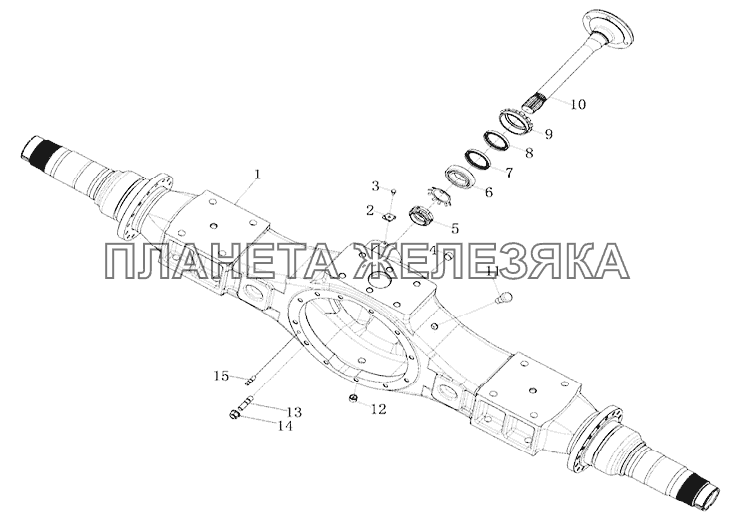 Корпус среднего моста Тонар-4525