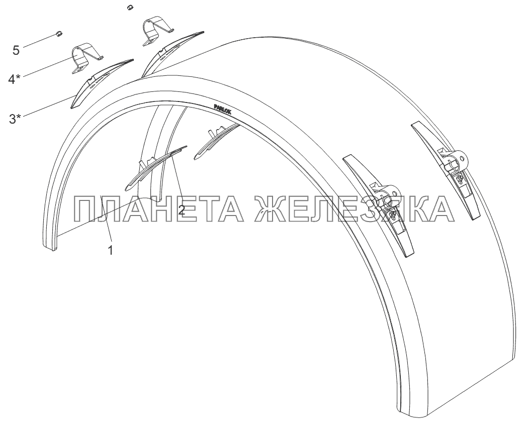 Крыло переднее 9523-3102010 Тонар-9746