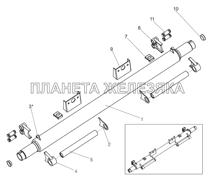 Балка оси 9042-2410050 Тонар-97461