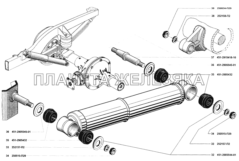 Амортизаторы задние УАЗ-31514