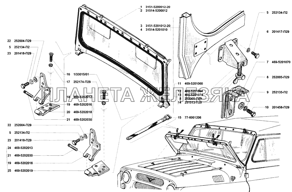 Меняем лобовуху - УАЗ 31512, 2,9 л, 1993 года кузовной ремонт DRIVE2