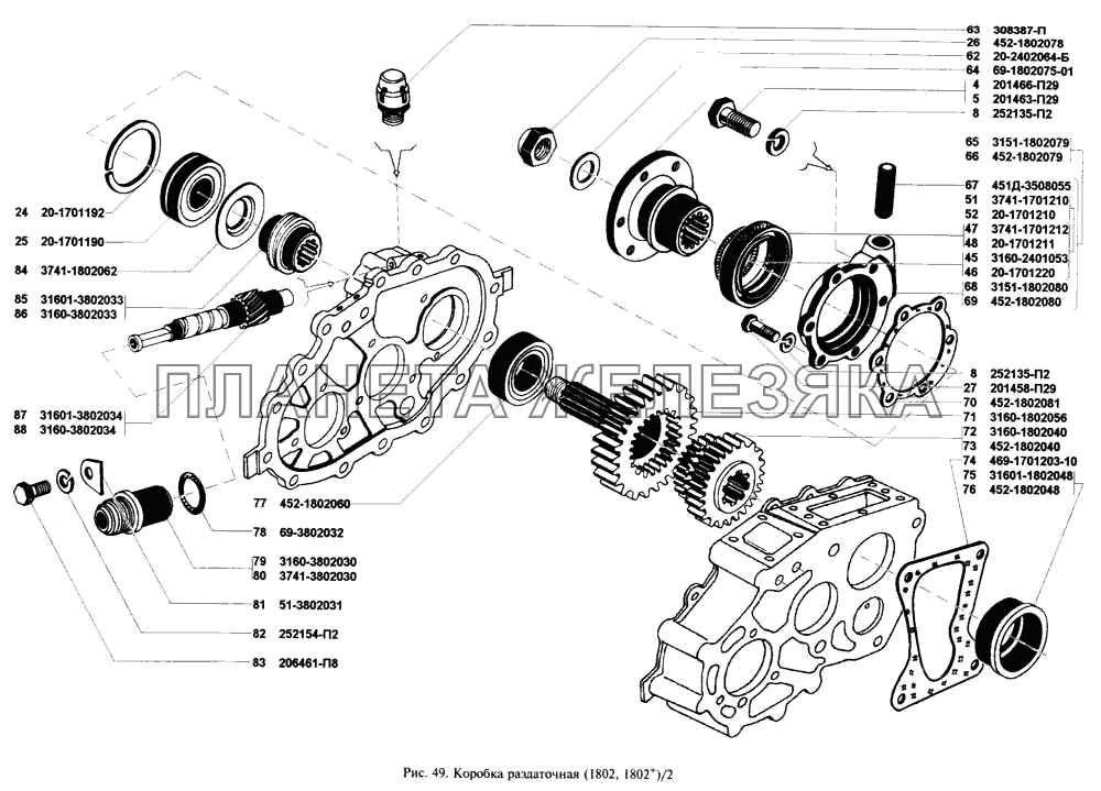 Коробка раздаточная УАЗ-3160