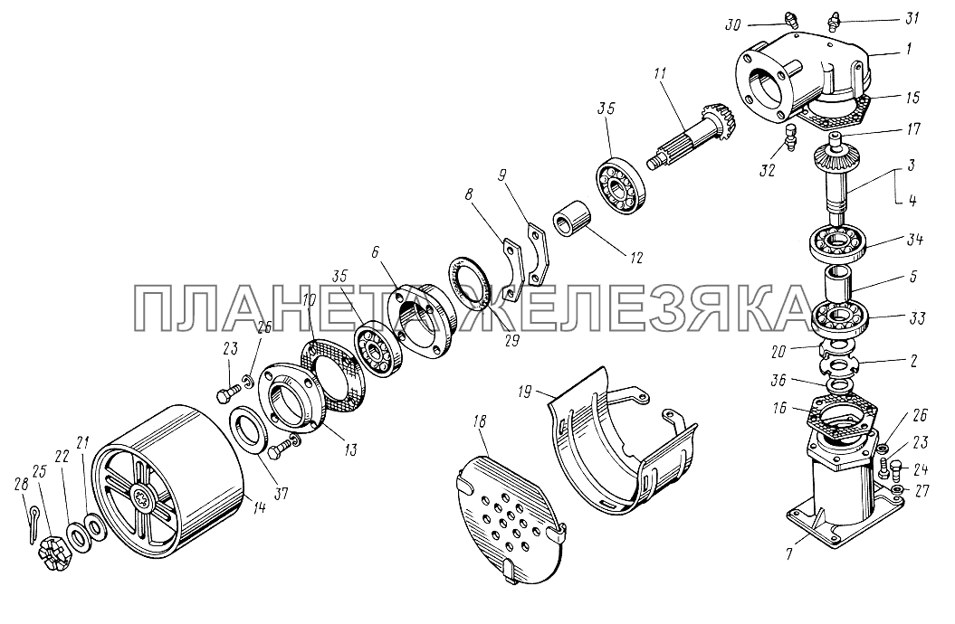 Шкив приводной ЮМЗ-6КЛ, (6КМ)