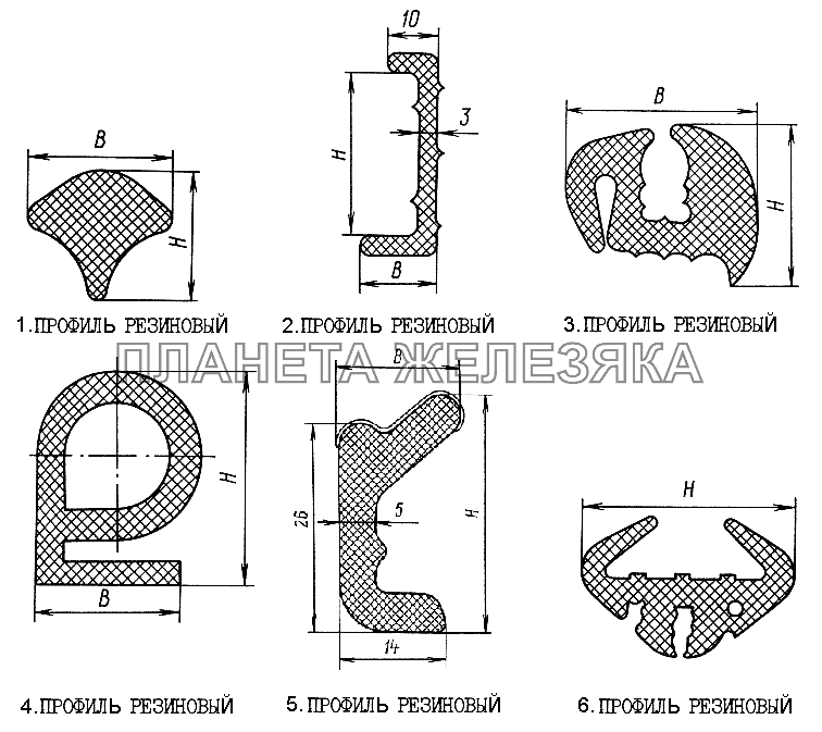 Нормали ЮМЗ-6КЛ, (6КМ)