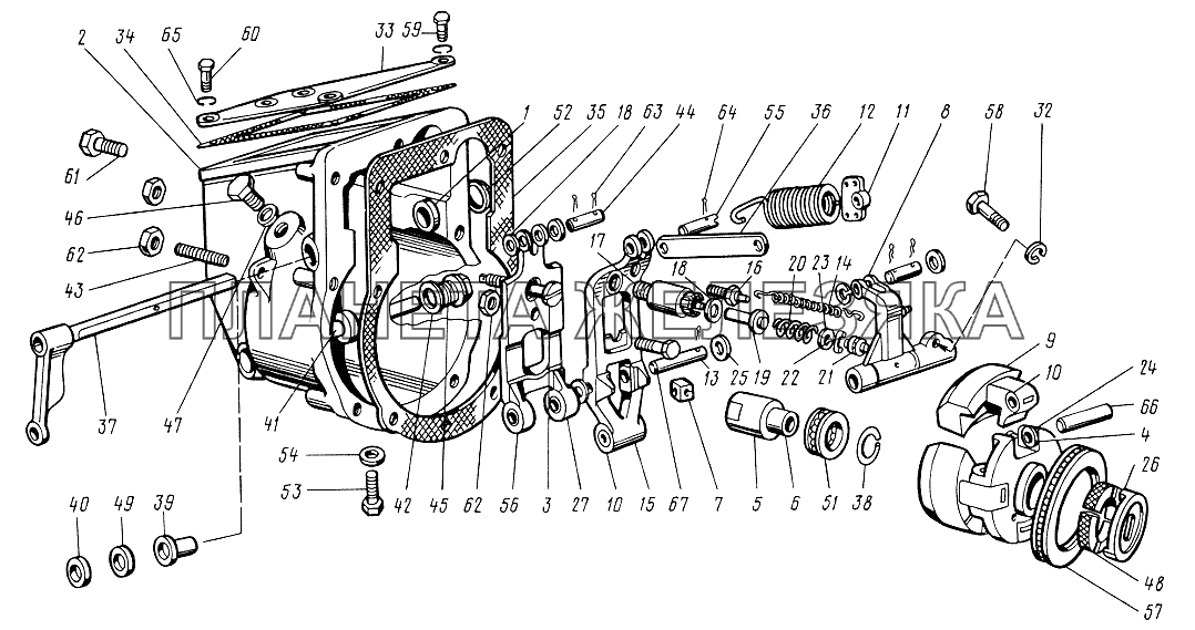 Регулятор топливного насоса ЮМЗ-6КЛ, (6КМ)