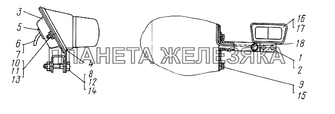 Фонари передние ЮМЗ-6КЛ, (6КМ)