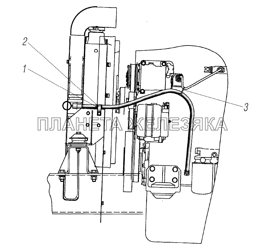 Установка указателя уровня масла УРАЛ-4320-80М/82М